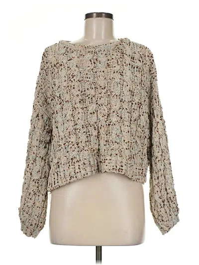 Pre-owned Jessica Simpson Pullover Sweater In Tan