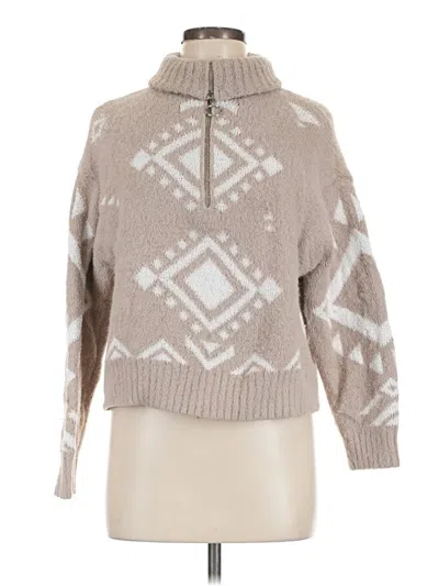 Pre-owned Jessica Simpson Pullover Sweater In Tan