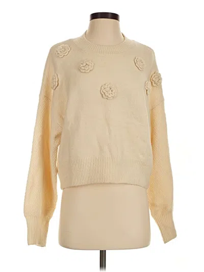 Pre-owned Jessica Simpson Pullover Sweater In Tan