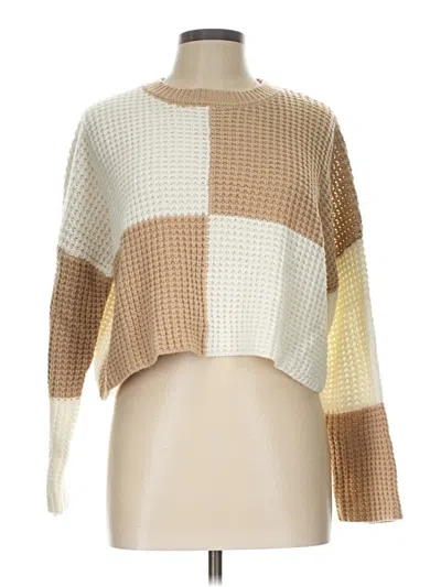 Pre-owned Jessica Simpson Pullover Sweater In Tan