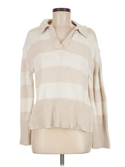 Pre-owned Jessica Simpson Pullover Sweater In White