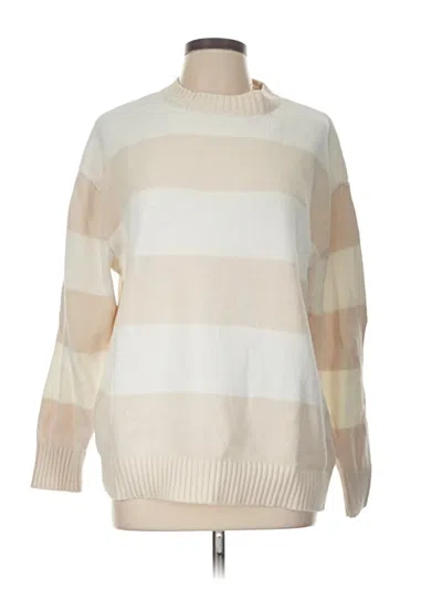 Pre-owned Jessica Simpson Pullover Sweater In White