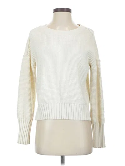 Pre-owned Jessica Simpson Pullover Sweater In White