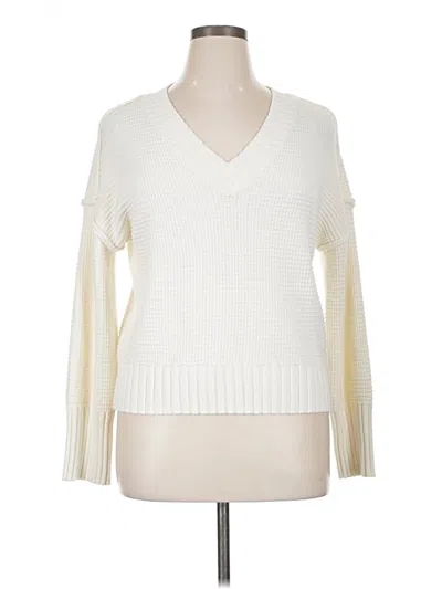 Pre-owned Jessica Simpson Pullover Sweater In White