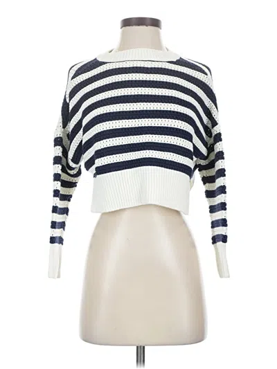 Pre-owned Jessica Simpson Pullover Sweater In White