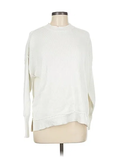 Pre-owned Jessica Simpson Pullover Sweater In White