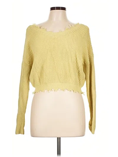 Pre-owned Jessica Simpson Pullover Sweater In Yellow