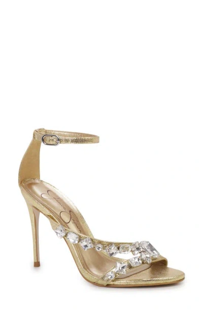 Jessica Simpson Raela Ankle Strap Sandal In Gold