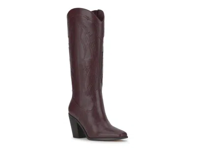 Jessica Simpson Raevini Cowboy Boot In Dark Cherry