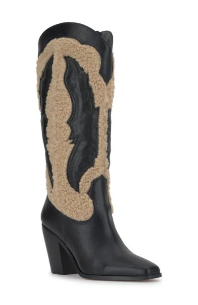 Jessica Simpson Raevini Western Boot In Black/natural