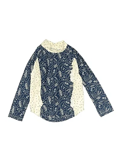 Pre-owned Jessica Simpson Kids' Rash Guard In Blue