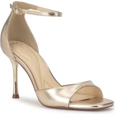 Jessica Simpson Rovena Ankle Strap Sandal In Gold