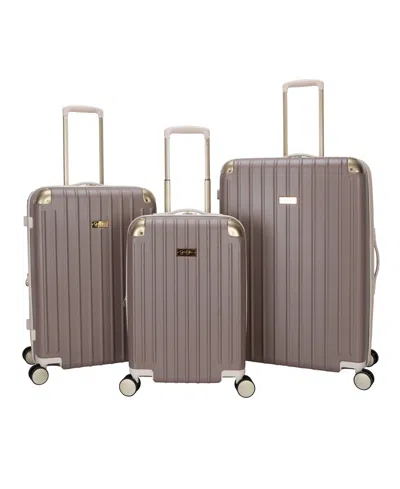 Jessica Simpson Sag Harbor 3-pc. Hardside Spinner Luggage Set In Purple