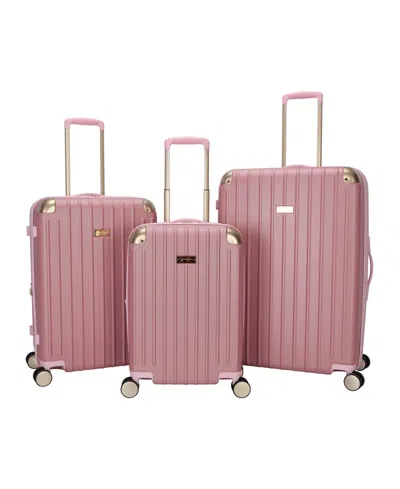 Jessica Simpson Sag Harbor 3-pc. Hardside Spinner Luggage Set In Purple