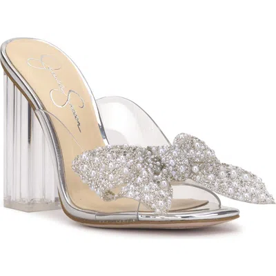 Jessica Simpson Saidah Slide Sandal In Silver