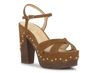 Jessica Simpson Samintia Platform Sandal In Brown