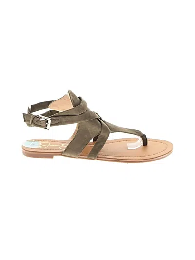 Pre-owned Jessica Simpson Sandals In Green
