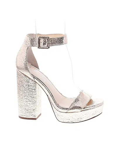 Pre-owned Jessica Simpson Sandals In Silver