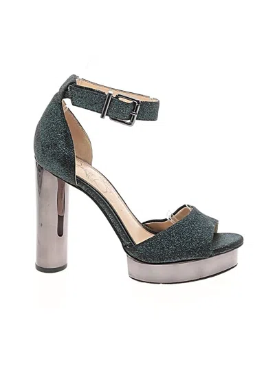 Pre-owned Jessica Simpson Sandals In Teal