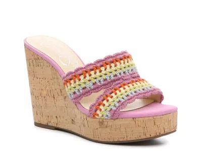 Jessica Simpson Satela Wedge Sandal In Pink