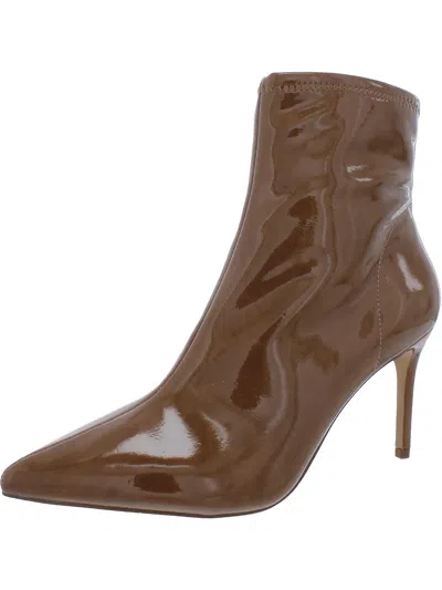 Jessica Simpson Semaja Womens Zipper Pointed Toe Booties In Brown