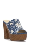 Jessica Simpson Shelbie Platform Sandal In Medium Blue