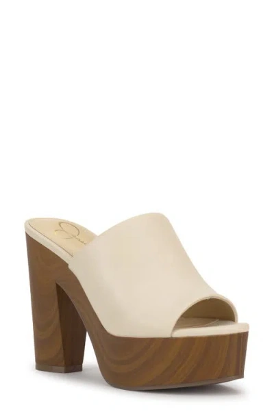 Jessica Simpson Shelbie Platform Slide Sandal In Neutral