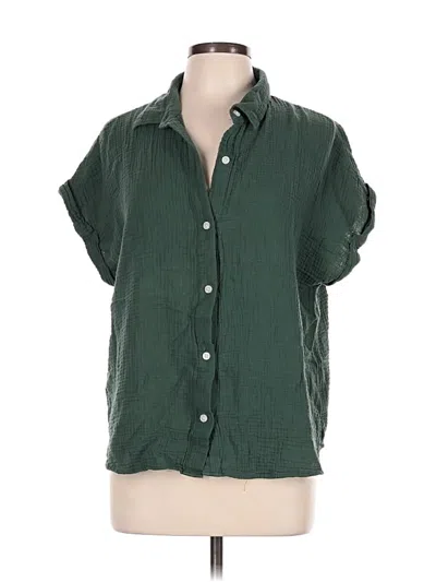 Pre-owned Jessica Simpson Short Sleeve Blouse In Green