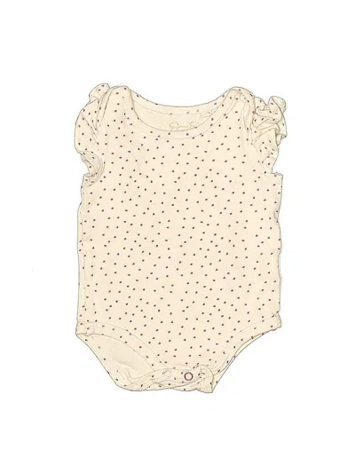 Pre-owned Jessica Simpson Babies' Short Sleeve Onesie In Ivory