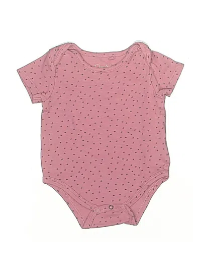 Pre-owned Jessica Simpson Babies' Short Sleeve Onesie In Pink