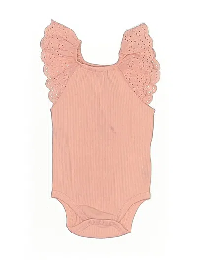 Pre-owned Jessica Simpson Babies' Short Sleeve Onesie In Tan