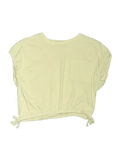 Pre-owned Jessica Simpson Kids' Short Sleeve Top Yellow Boatneck Tops
