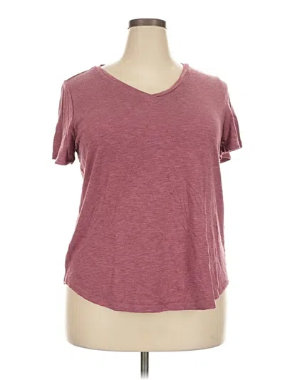 Pre-owned Jessica Simpson Short Sleeve T-shirt In Burgundy