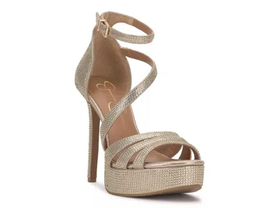 Jessica Simpson Shyremin Platform Sandal In Gold