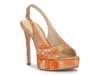 Jessica Simpson Sibilla Slingback Platform Sandal In Orange