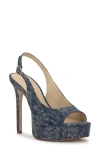 Jessica Simpson Sibilla Slingback Platform Sandal In Gray
