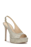 Jessica Simpson Sibilla Slingback Platform Sandal In Multi