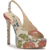 Jessica Simpson Sibilla Slingback Platform Sandal In Multi
