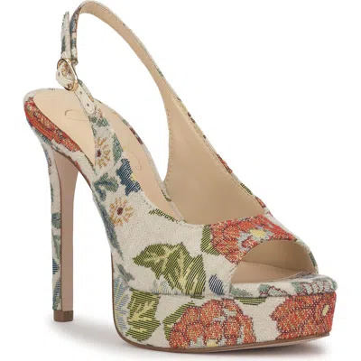Jessica Simpson Sibilla Slingback Platform Sandal In Neutral