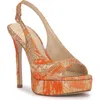 Jessica Simpson Sibilla Slingback Platform Sandal In Multi