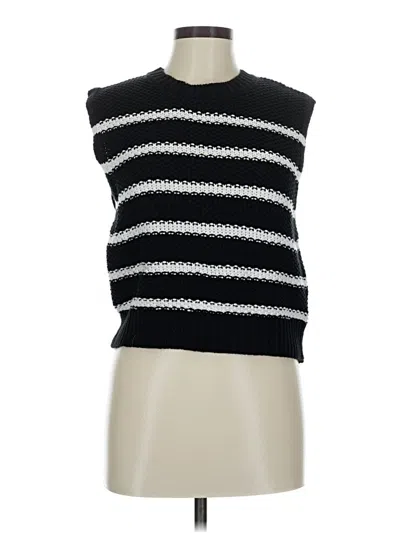 Pre-owned Jessica Simpson Silk Pullover Sweater In Black