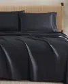 Jessica Simpson Silky Satin 4-pc. Sheet Set, King In Black