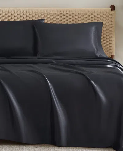 Jessica Simpson Silky Satin 4-pc. Sheet Set, King In Black