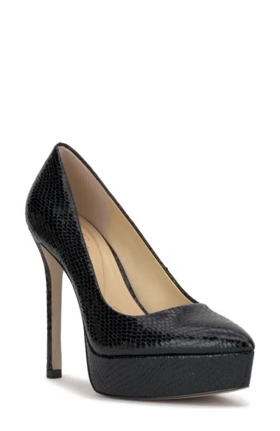Jessica Simpson Sinelia Pointed Toe Platform Pump In Black