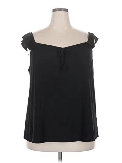 Pre-owned Jessica Simpson Sleeveless Blouse In Black