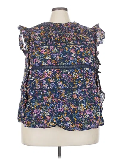 Pre-owned Jessica Simpson Sleeveless Blouse In Blue