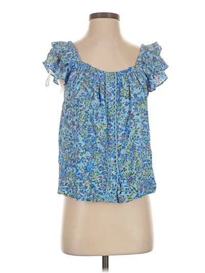 Pre-owned Jessica Simpson Sleeveless Blouse In Blue
