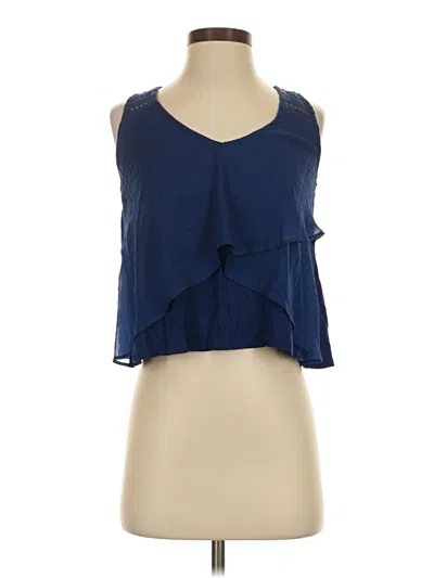 Pre-owned Jessica Simpson Sleeveless Blouse In Blue