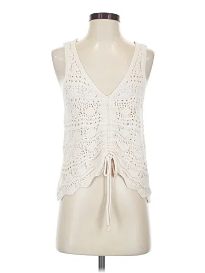 Pre-owned Jessica Simpson Sleeveless Blouse In Ivory