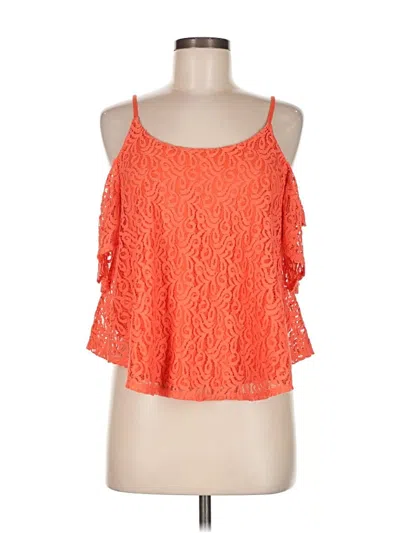 Pre-owned Jessica Simpson Sleeveless Blouse In Orange